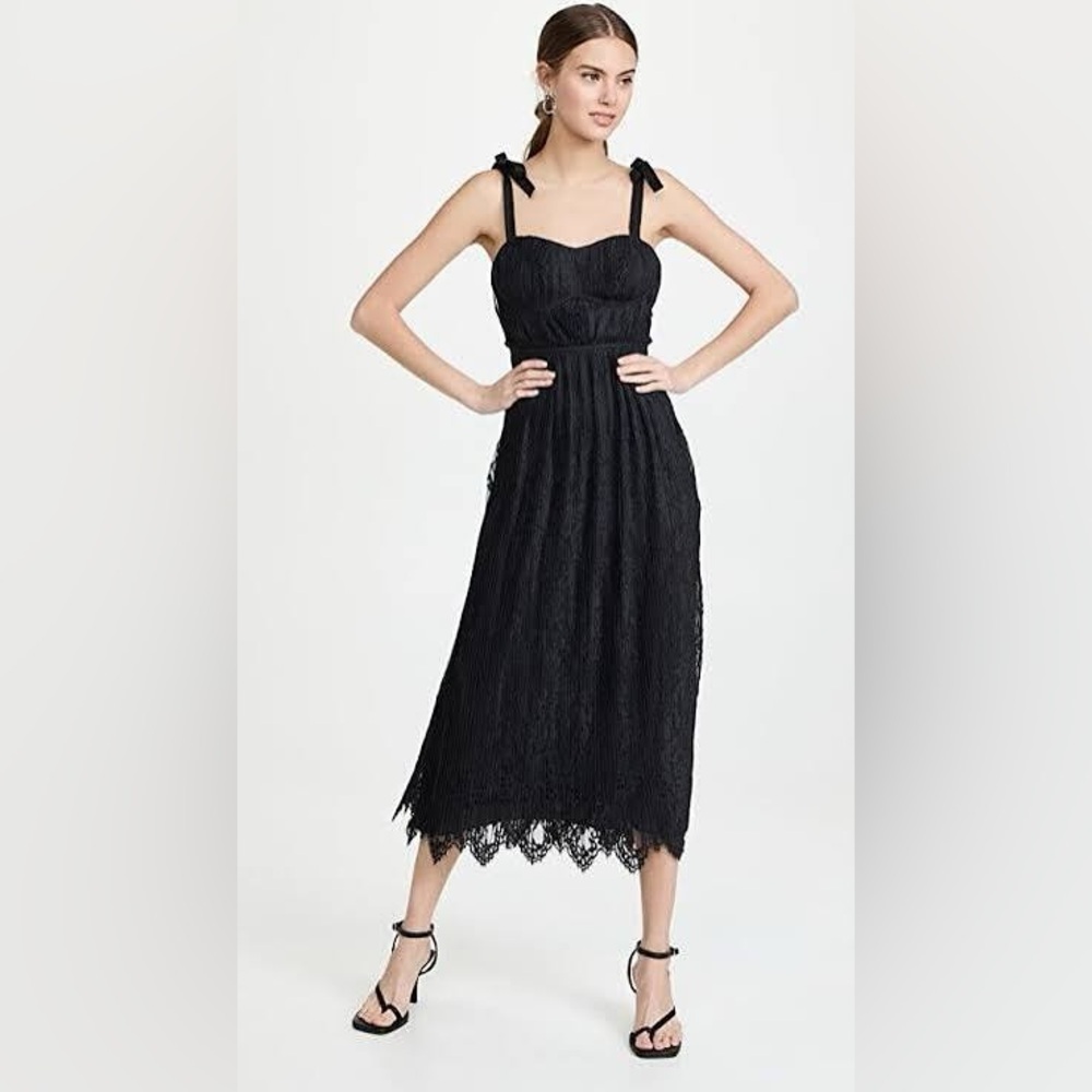 Jonathan Simkhai Bonnie Dress in Black - Picture 1 of 16